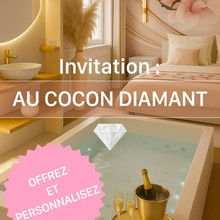 Cocon Diamant - Nuit Romantique - Jacuzzi Et Sauna Privatifs-hyper-centre Апартаменты Компьень