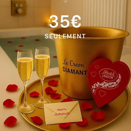 Апартаменты Cocon Diamant - Nuit Romantique - Jacuzzi Et Sauna Privatifs-hyper-centre