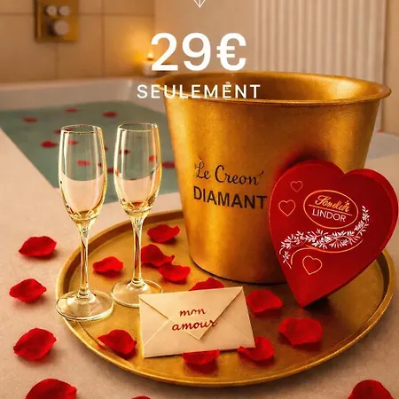 Apartment Cocon Diamant - Nuit Romantique - Jacuzzi Et Sauna - Hyper-centre Compiegne