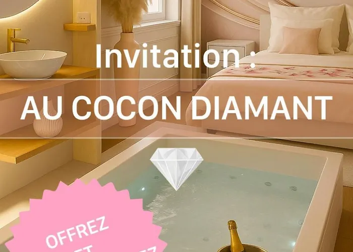 Cocon Diamant Nuit Romantique - Jacuzzi Privatifs-hyper-centre Appartement Compiègne